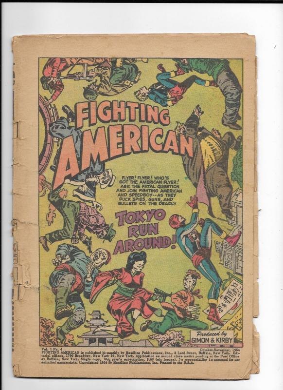 fighting american 4 coverless complete simon kirby