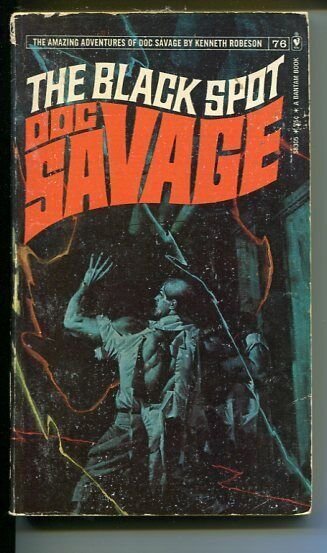 DOC SAVAGE-THE BLACK SPOT-#76-ROBESON-G-FRED PFEIFFER COVER-1ST EDTION G