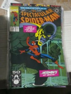 SPECTACULAR  SPIDER-MAN # 178  1991 MARVEL VERMINS HUNT+CHILD WITHIN PT 1