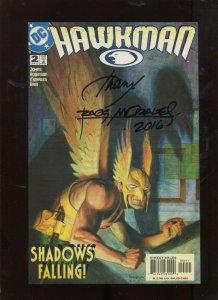 HAWKMAN #2  (9.2) SIGNED BY RAGS MORALES