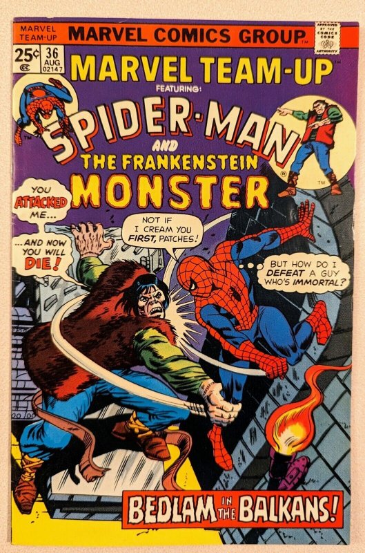 MARVEL TEAM-UP 6 Pack Issues 36, 39, 57, 114, 134 Annual 5 All Dry Cleaned