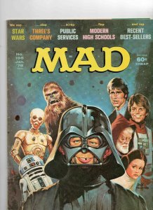 VINTAGE 1978 Mad Magazine #196 Star Wars Three's Company Darth Vader