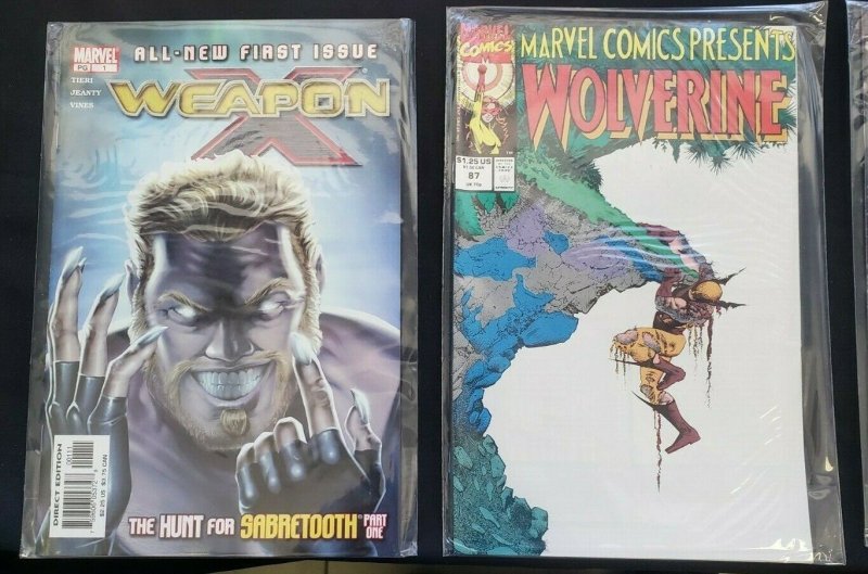 WOLVERINE 9PC (VF/NM) NETSUKE #1, WEAPON X #1, ORIGINS ANNUAL, THE END 1992-2007