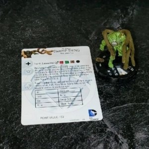 Heroclix War of Light set Swamp Thing #053 Super Rare figure w/card!