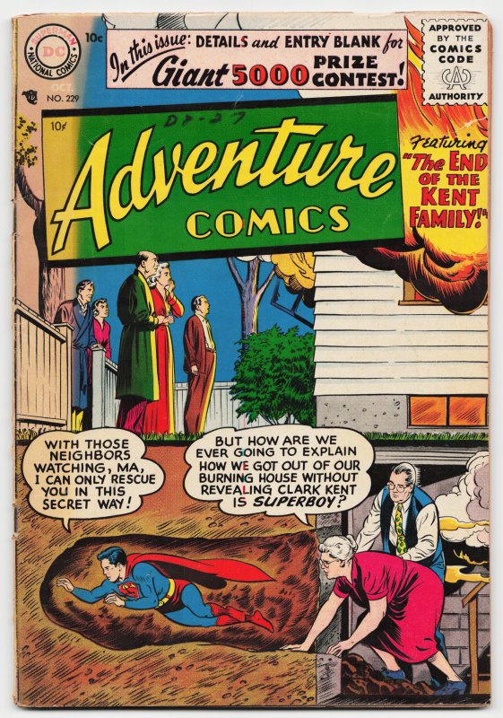 Adventure Comics #229 (1956) Superboy
