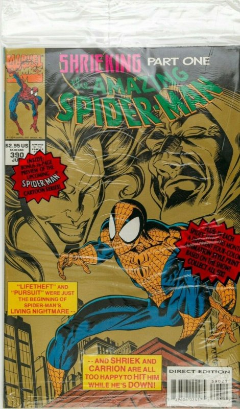 Amazing Spider-Man #390 Marvel 1994 Polybagged MINT