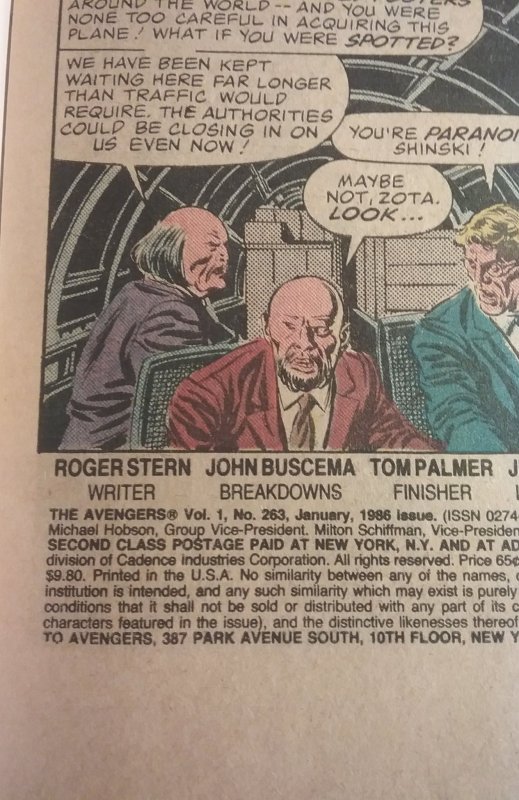 The Avengers #263 (1986)