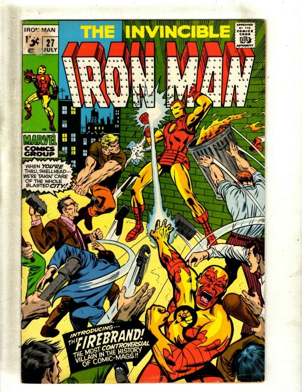 Iron Man # 27 FN Marvel Comic Book Avengers Hulk Thor Captain America J462