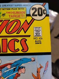 Action Comics #426 (1973 DC Comics) Master of the Moon Rocks!; Green Arrow Nice!