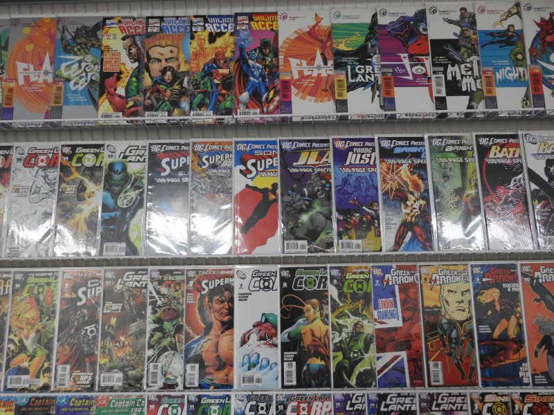 Huge Lot of 160+ Comics W/ Green Lantern, Superman, Batman Avg VF Condition!