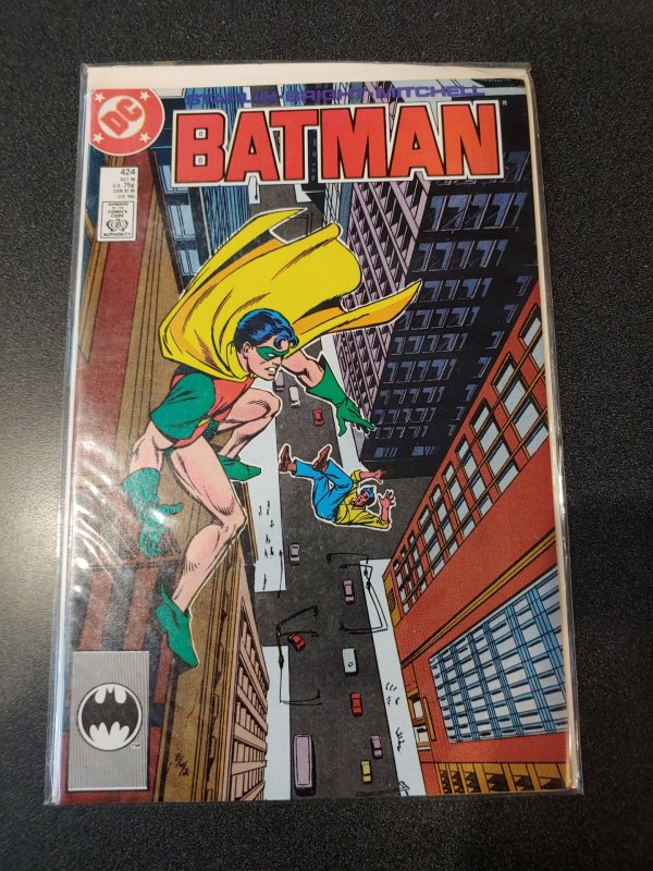 ​BATMAN #424 VF  JASON TODD 1ST TIME  AS ROBIN 1988 KEY DC COMIC HIGH GRADE NM