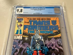Transformers The Movie # 1 CGC Graded 9.8 Marvel Comic Book 1986 Adaptation JH34