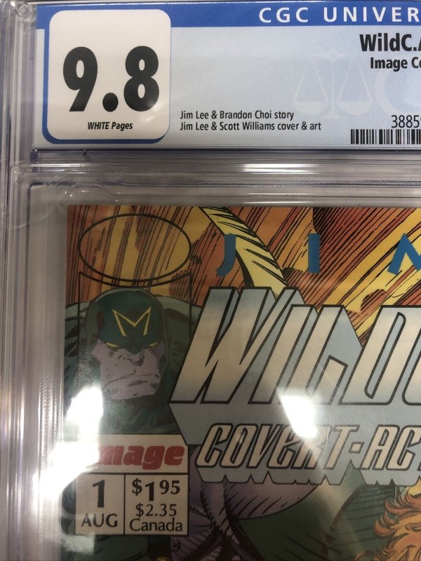 WildC.A.T.S. #1 (CGC 9.8) (1992) Jim Lee & Scott Williams Cover