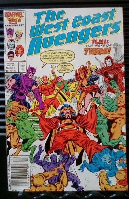 West Coast Avengers #15 Newsstand Edition (1986)