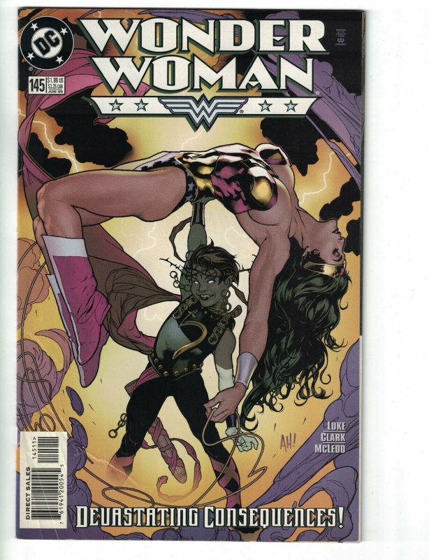 Wonder Woman (2nd Series) #145 VG adam hughes cover - devastation DC 1999