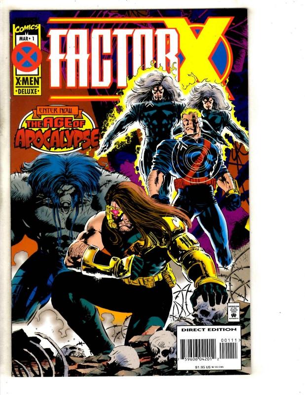 Lot Of 8 Marvel Comic Books Factor X 1 2 3 4 + Gambit & Externals # 1 2 3 4 JD3