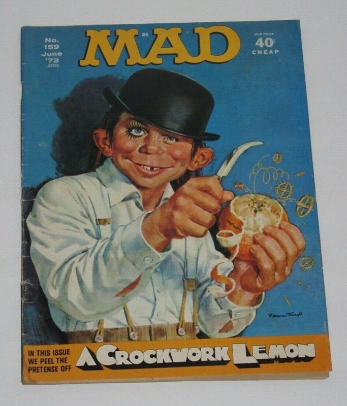 Mad Magazine #159 A Crockwork Lemon June 1973 EC Publications VG/FN