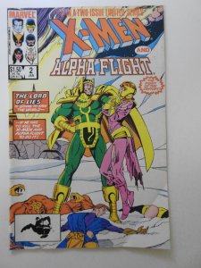 X-Men/Alpha Flight #2 (1986) Starring Loki: God of Mischief! Fine- Condition!