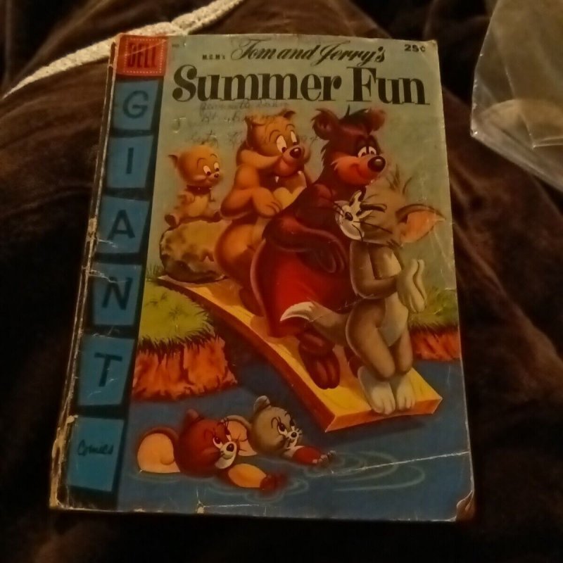 Vintage Tom & Jerry's Summer Fun #3 - 1956 - Dell Giant Comic