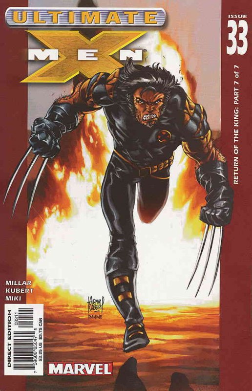 Ultimate X-Men #33 VF/NM ; Marvel | Mark Millar Return of the King