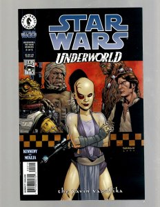 9 Star Wars Dark Horse Comic Books Underworld # 1 2 3 4 5 + Jedi In 1 2 3 4 J399