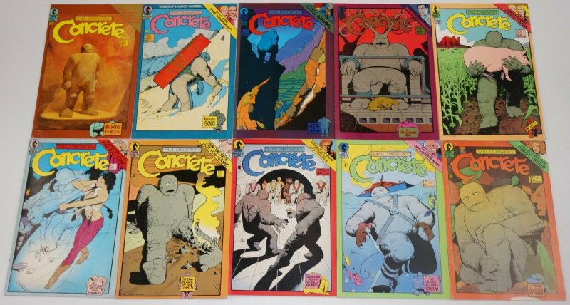 Concrete #1-10 FN/VF complete series - dark horse comics - paul chadwick set lot