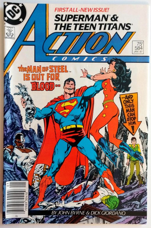 Action Comics #584 (VF+, 1987) NEWSSTAND