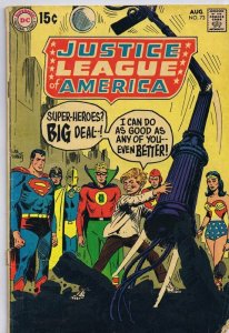 Justice League of America #73 ORIGINAL Vintage 1969 DC Comics 1st SA GA Superman