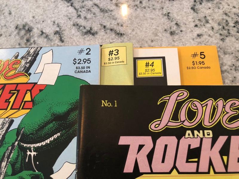 Lot Of 5 Love & Rockets Comic Book Magazines # 1 2 3 4 5 1st Prints Fantagr TD15