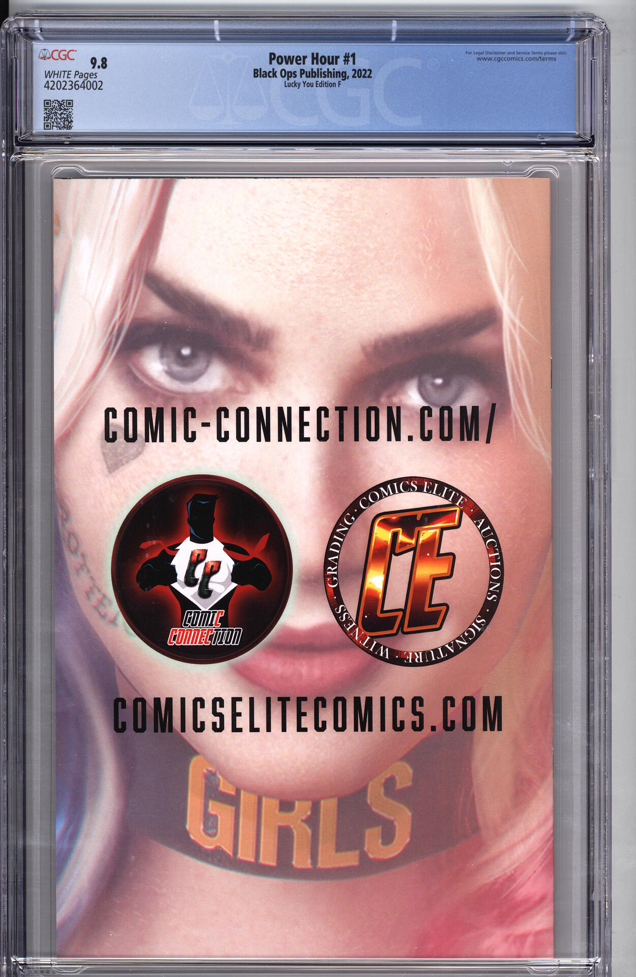 Power Hour 1 Comic Connect Shikarii Close Topless Harley Quinn Cosplay Cgc 98 Comic Books 