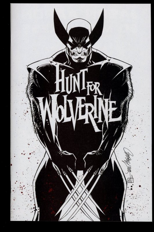 Hunt for Wolverine #1 NM/M 9.8 Campbell Black and White Variant