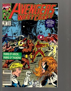 12 Marvel Comics Avengers West Coast #49 51 52 55 61 69 71 72 73 74 75 81 EK22