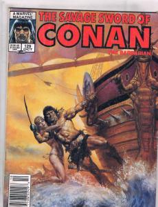 5 Savage Sword Of Conan Marvel Comic Book Magazines # 129 130 131 132 133 J144