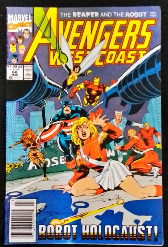 Avengers West Coast #68 Newsstand Edition (1991)