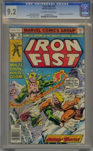 IRON FIST #14 CGC 9.2 1ST SABRETOOTH