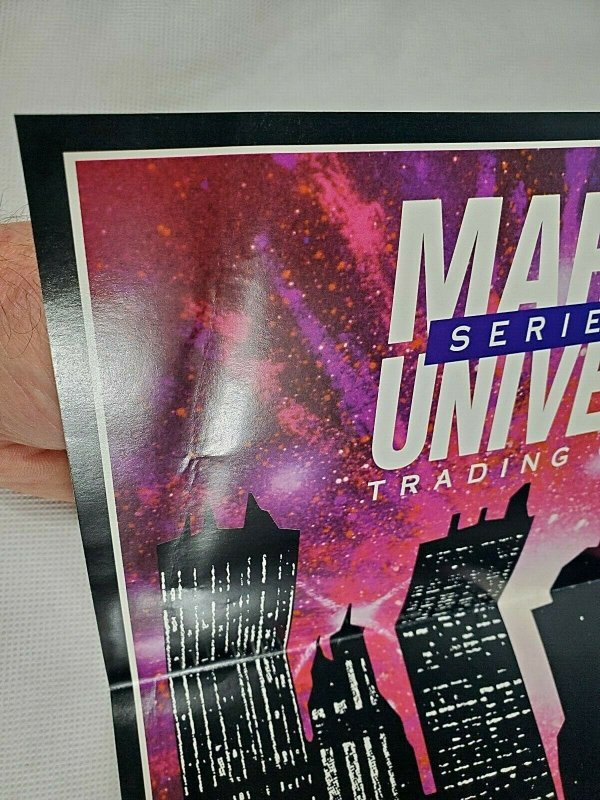 Spider Man poster Marvel Universe Trading Cards 1992 skybox  Vintage Rare  7.0