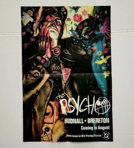 1991 Original Poster THE PSYCHO / DC Comics PROMO New / Hudnall & Brereton