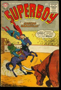 SUPERBOY COMICS #42-BULL FIGHT COVER-COMICS CODE ISSUE VG 