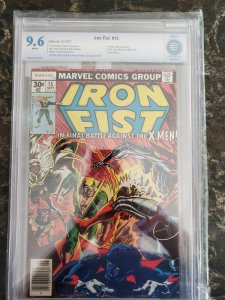 Iron Fist #15 (Marvel, 1977) CBCS NM+ 9.6 White pages