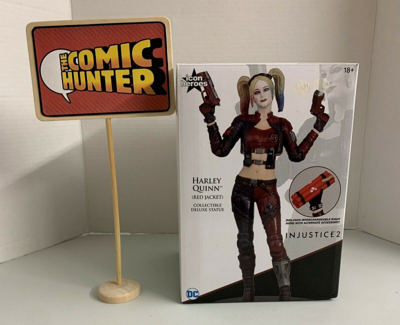 Icon Heroes Injustice 2 Harley Quinn (Red Jacket) Deluxe Statue Limited Edition 