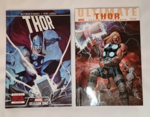 Thor Hardback Lot of 2 (Season One & Ultimate Comics Thor) NM