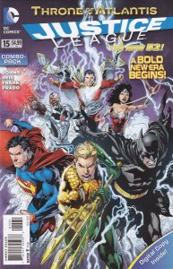 Justice League (2nd Series) #15B FN ; DC | New 52 Combo-Pack Variant Geoff Johns