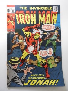 Iron Man #38 (1971) VG- Condition cover and 1st 3 wraps detached bottom staple