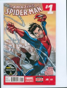 The Amazing Spider-Man #1 (2014) 1st Cindy Moon in cameo