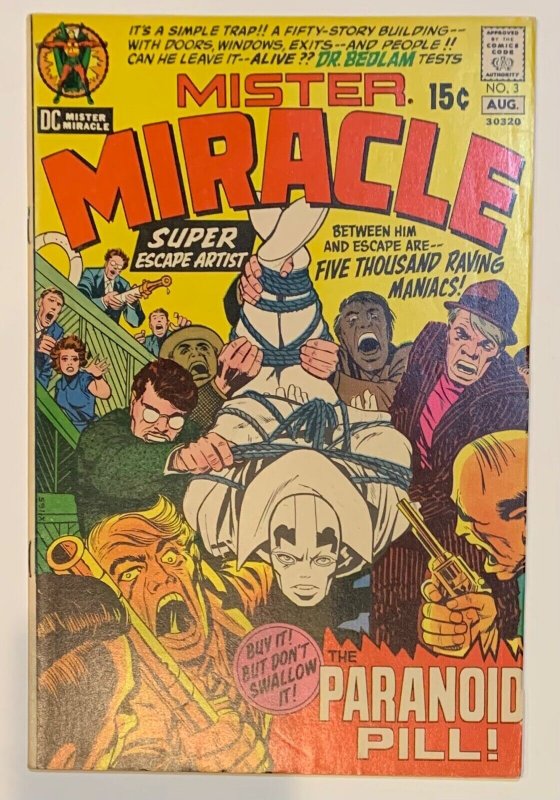 (1971) MISTER MIRACLE #3! 1st Appearance of DOCTOR BEDLAM!