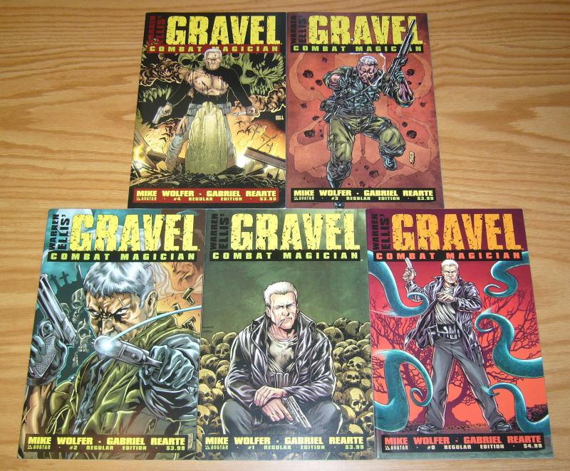 Warren Ellis' Gravel: Combat Magician #0 & 1-4 VF/NM complete series - avatar