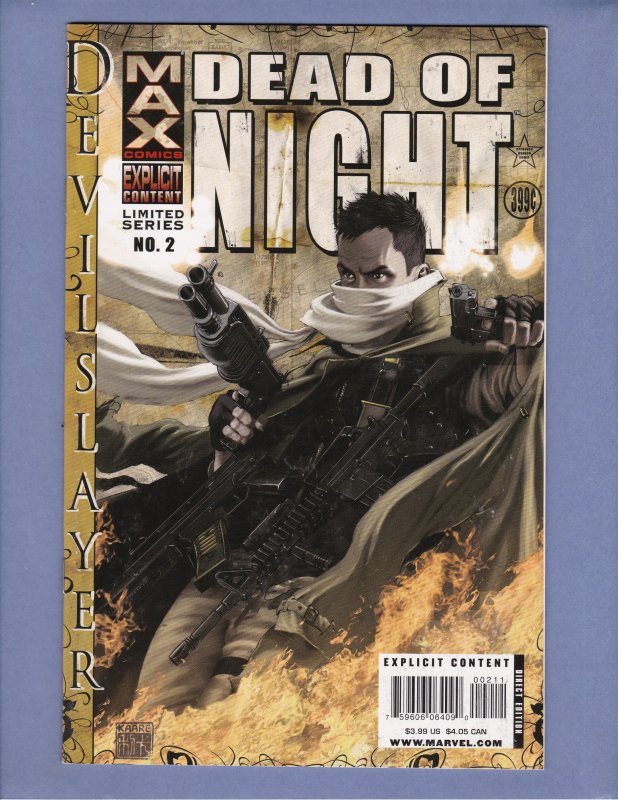 Dead of Night #2 VF Front/Back Cover Scans Marvel 2008