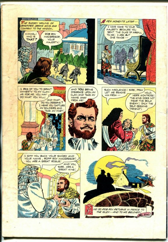 Rob Roy Four Color Comics #544 1954-Dell-Walt Disney film-Richard Todd-VG+