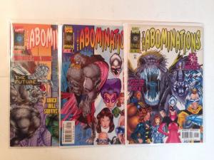 The Abominations 1-3 Complete Near Mint Lot Set Run