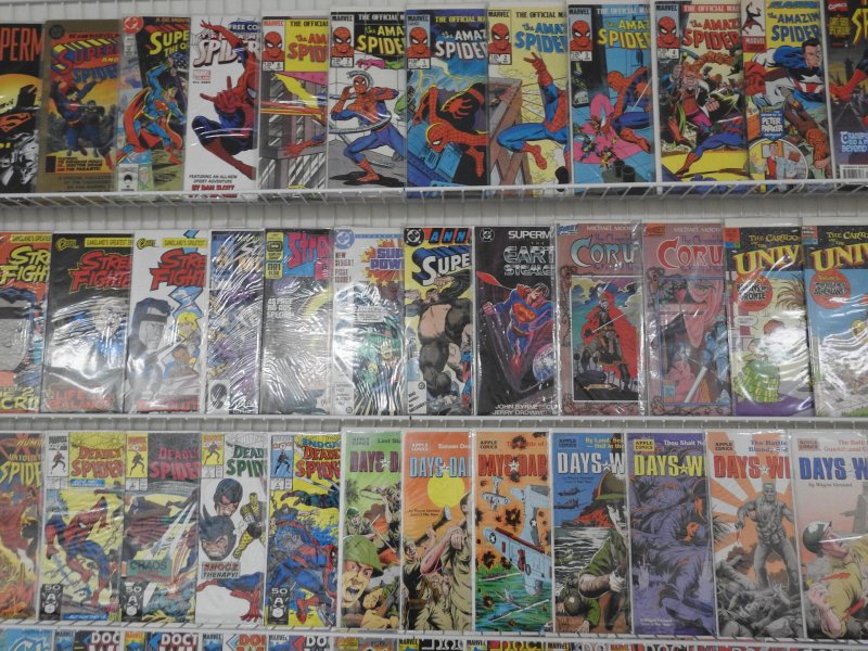 Huge Lot 130+ Comics W/ Spider-man, Superman, Dr. Who+ Avg VF Condition!